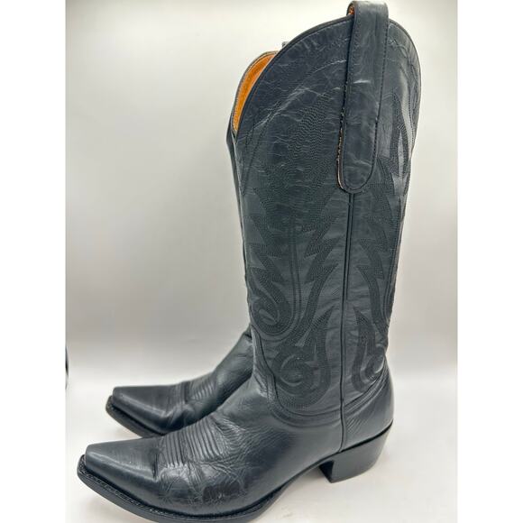 OLD GRINGO WESTERN LEATHER BLACK COWGIRL BOOTS MEXICO WOMEN’S 7.5 B - Picture 7 of 13